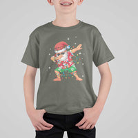 Funny Christmas T Shirt For Kid Dabbing Santa Boys Girls Men Xmas Dab Kid - Wonder Print Shop