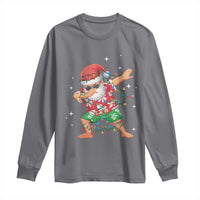 Funny Christmas Long Sleeve Shirt Dabbing Santa Boys Girls Men Xmas Dab Kid