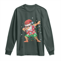 Funny Christmas Long Sleeve Shirt Dabbing Santa Boys Girls Men Xmas Dab Kid