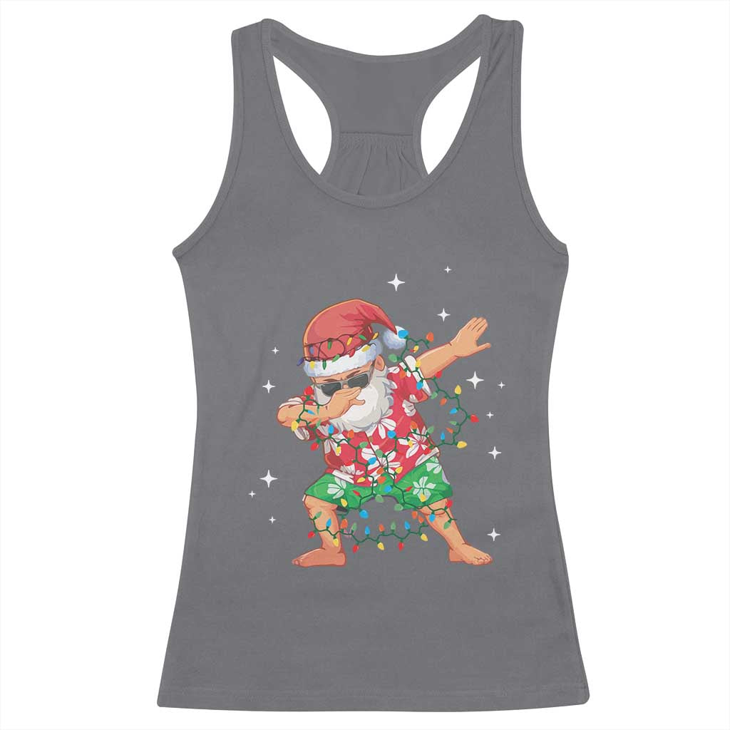 Funny Christmas Racerback Tank Top Dabbing Santa Boys Girls Men Xmas Dab Kid