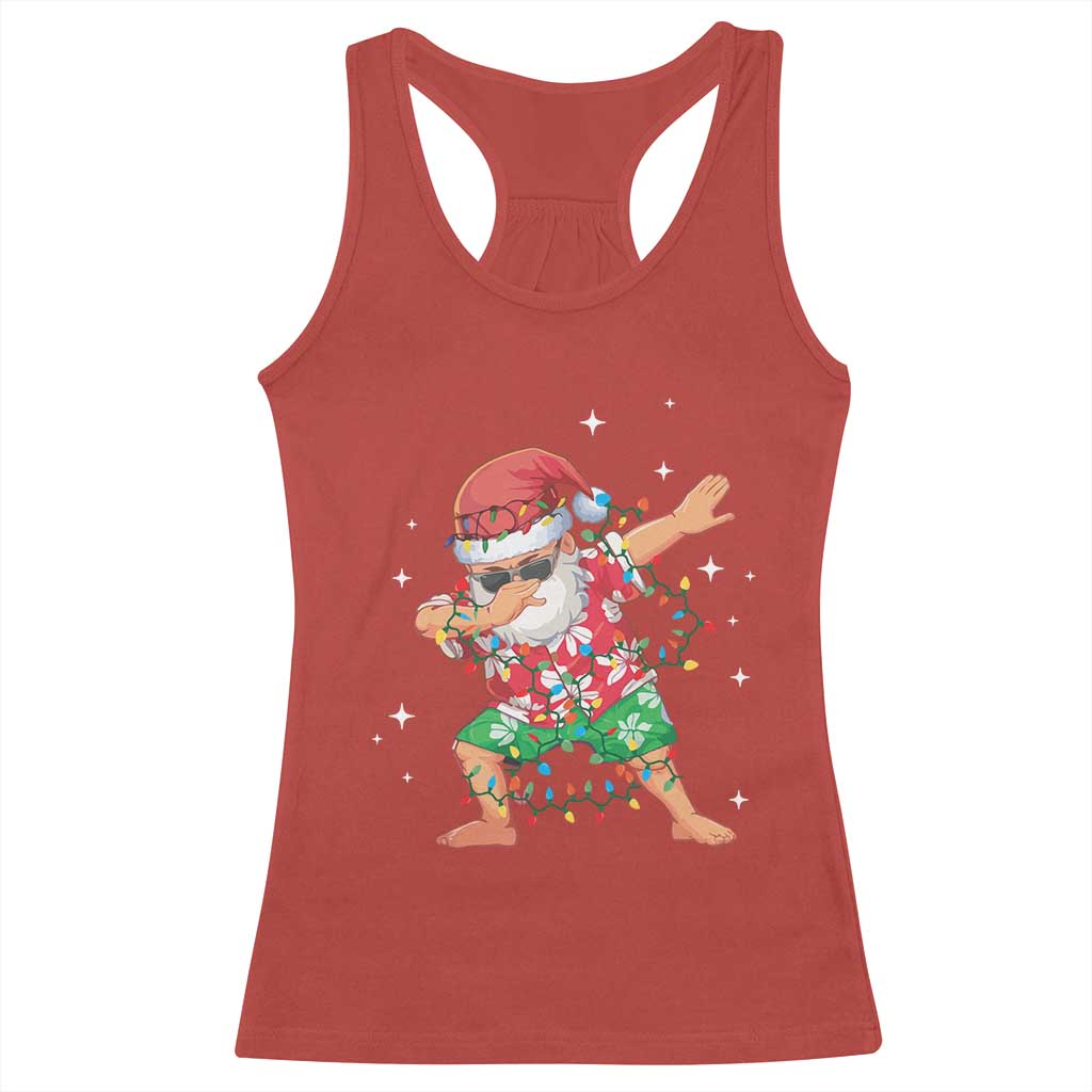 Funny Christmas Racerback Tank Top Dabbing Santa Boys Girls Men Xmas Dab Kid
