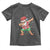 Funny Christmas Toddler T Shirt Dabbing Santa Boys Girls Men Xmas Dab Kid