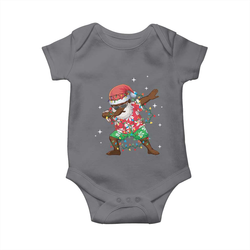 Christmas Hawaiian Baby Onesie Afro African Dabbing Santa Xmas Dab Girls Boys Kids