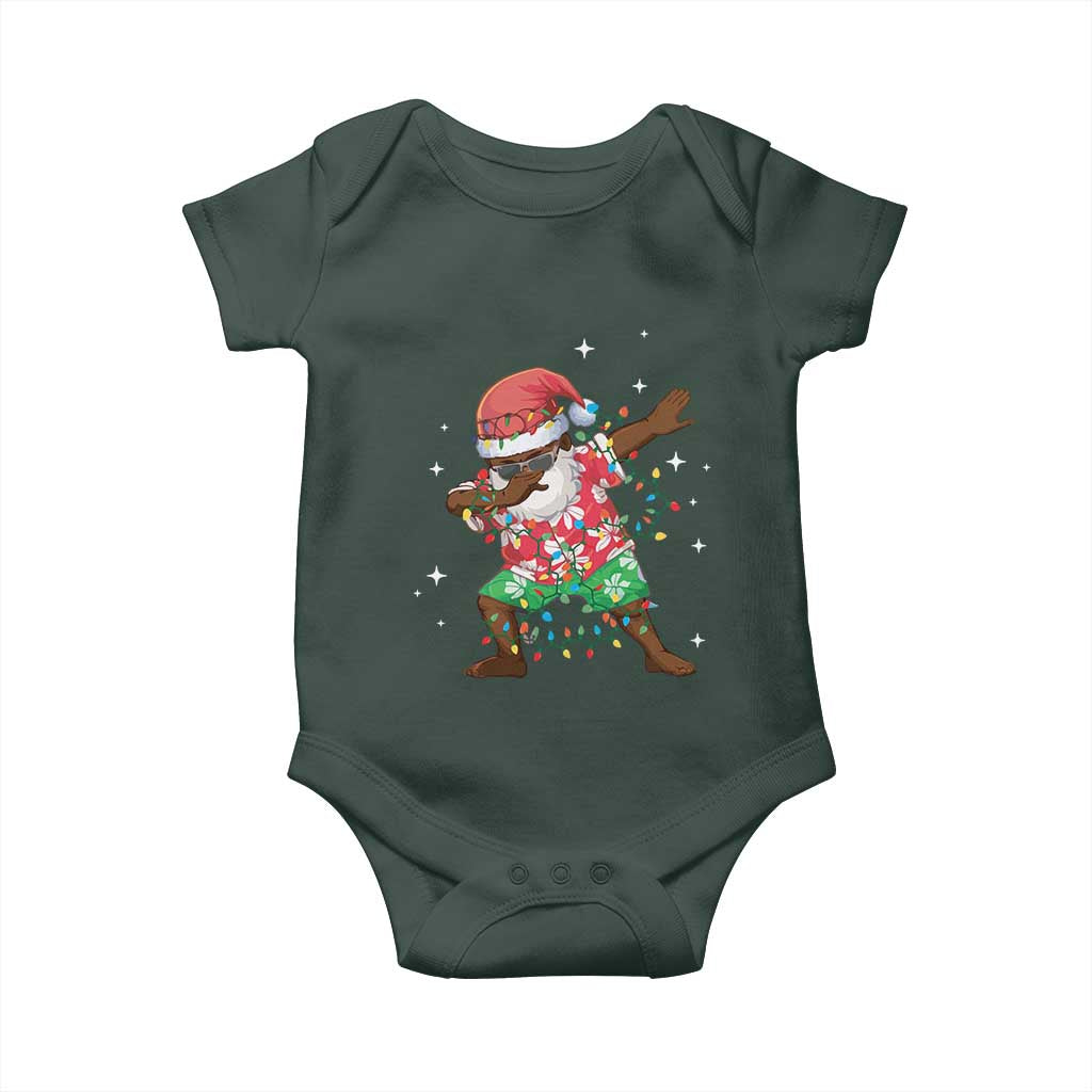 Christmas Hawaiian Baby Onesie Afro African Dabbing Santa Xmas Dab Girls Boys Kids