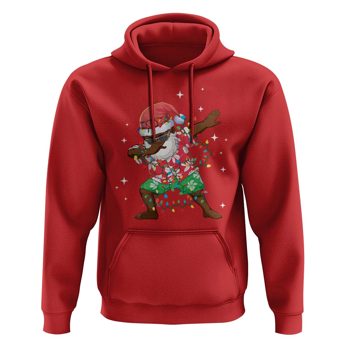 Christmas Hawaiian Hoodie Afro African Dabbing Santa Xmas Dab Girls Boys Kids