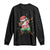 Christmas Hawaiian Long Sleeve Shirt Afro African Dabbing Santa Xmas Dab Girls Boys Kids