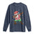Christmas Hawaiian Long Sleeve Shirt Afro African Dabbing Santa Xmas Dab Girls Boys Kids