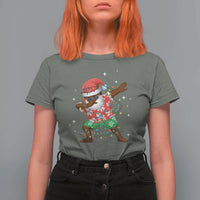 Christmas Hawaiian T Shirt For Women Afro African Dabbing Santa Xmas Dab Girls Boys Kids - Wonder Print Shop