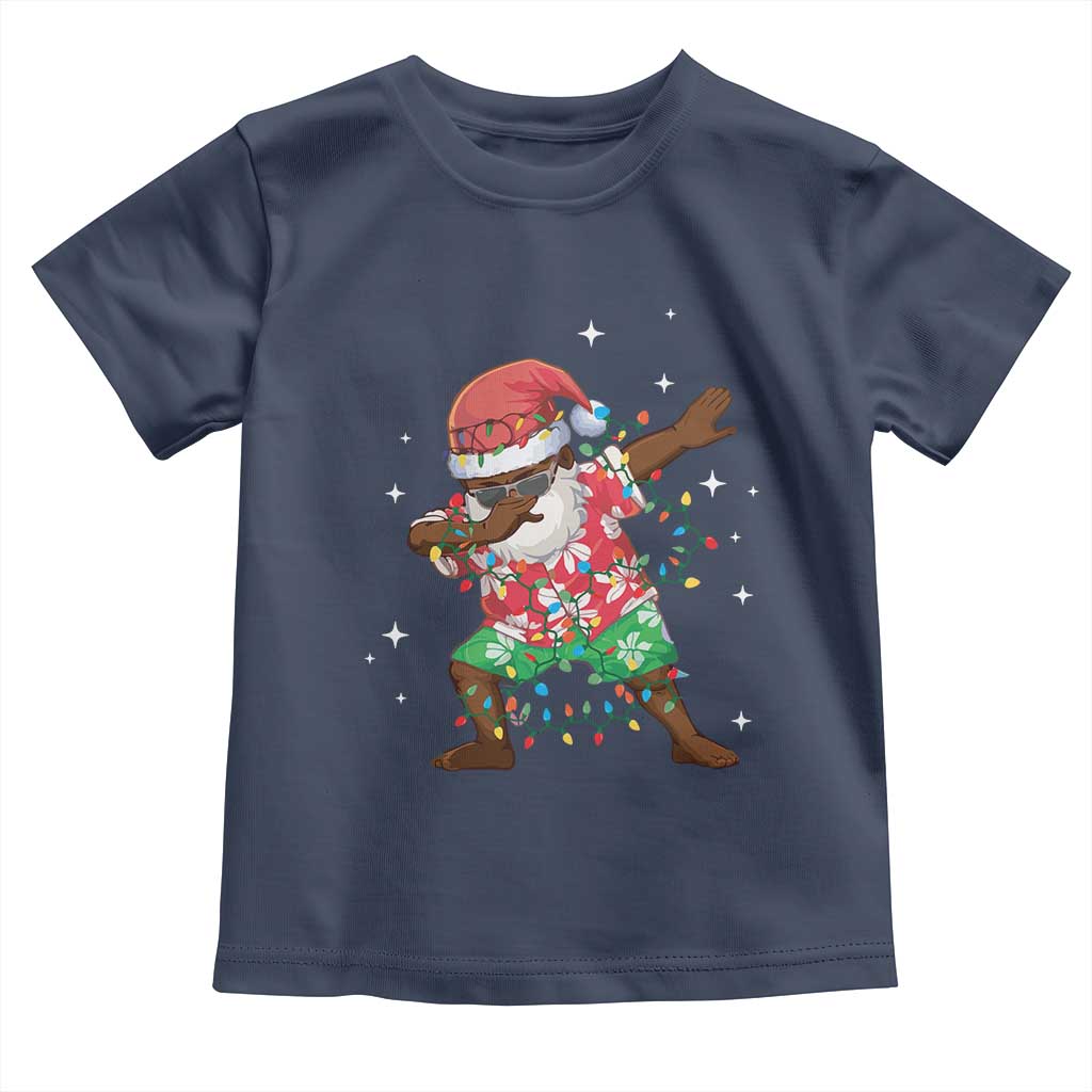 Christmas Hawaiian Toddler T Shirt Afro African Dabbing Santa Xmas Dab Girls Boys Kids