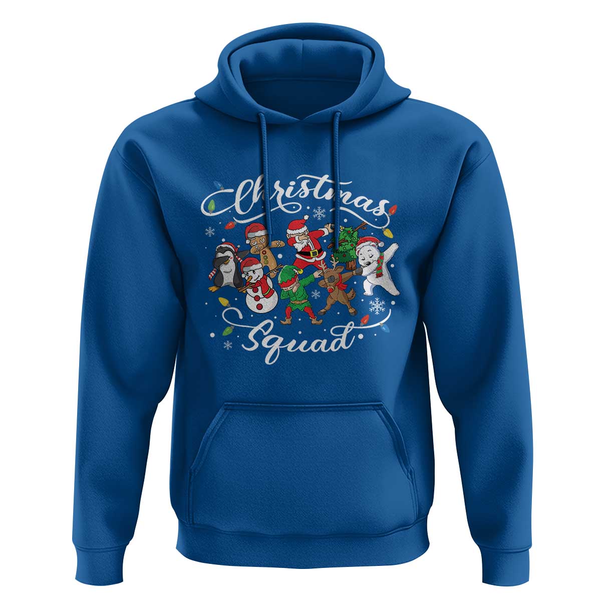 Christmas Squad Hoodie Santa Dabbing Elf Family Matching Pajamas Xmas Crew
