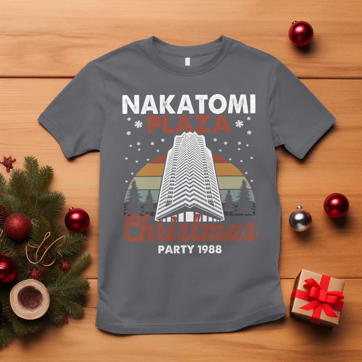 Nakatomi Plaza Christmas Party 1988 T Shirt Xmas Gift - Wonder Print Shop