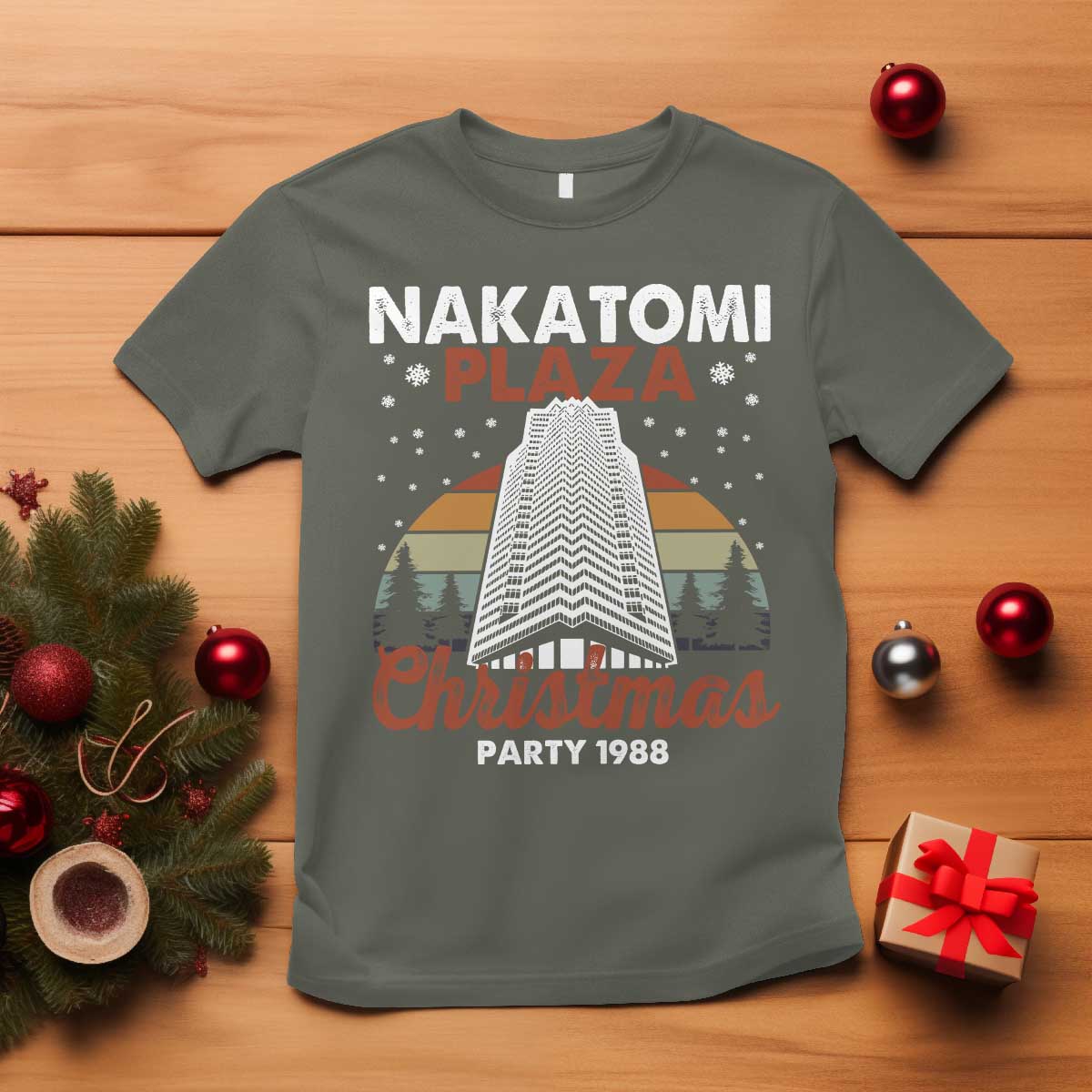 Nakatomi Plaza Christmas Party 1988 T Shirt Xmas Gift - Wonder Print Shop