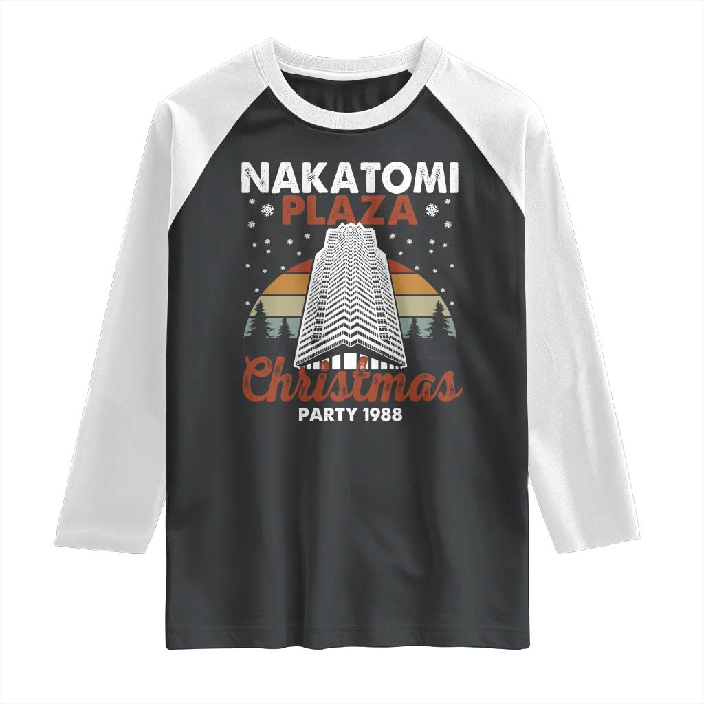 Nakatomi Plaza Christmas Party 1988 Raglan Shirt Xmas Gift