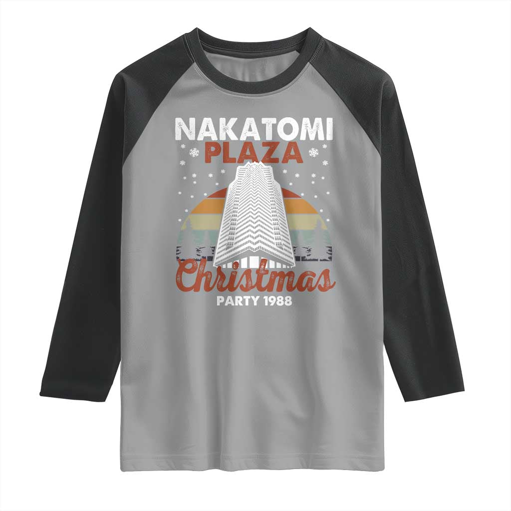 Nakatomi Plaza Christmas Party 1988 Raglan Shirt Xmas Gift