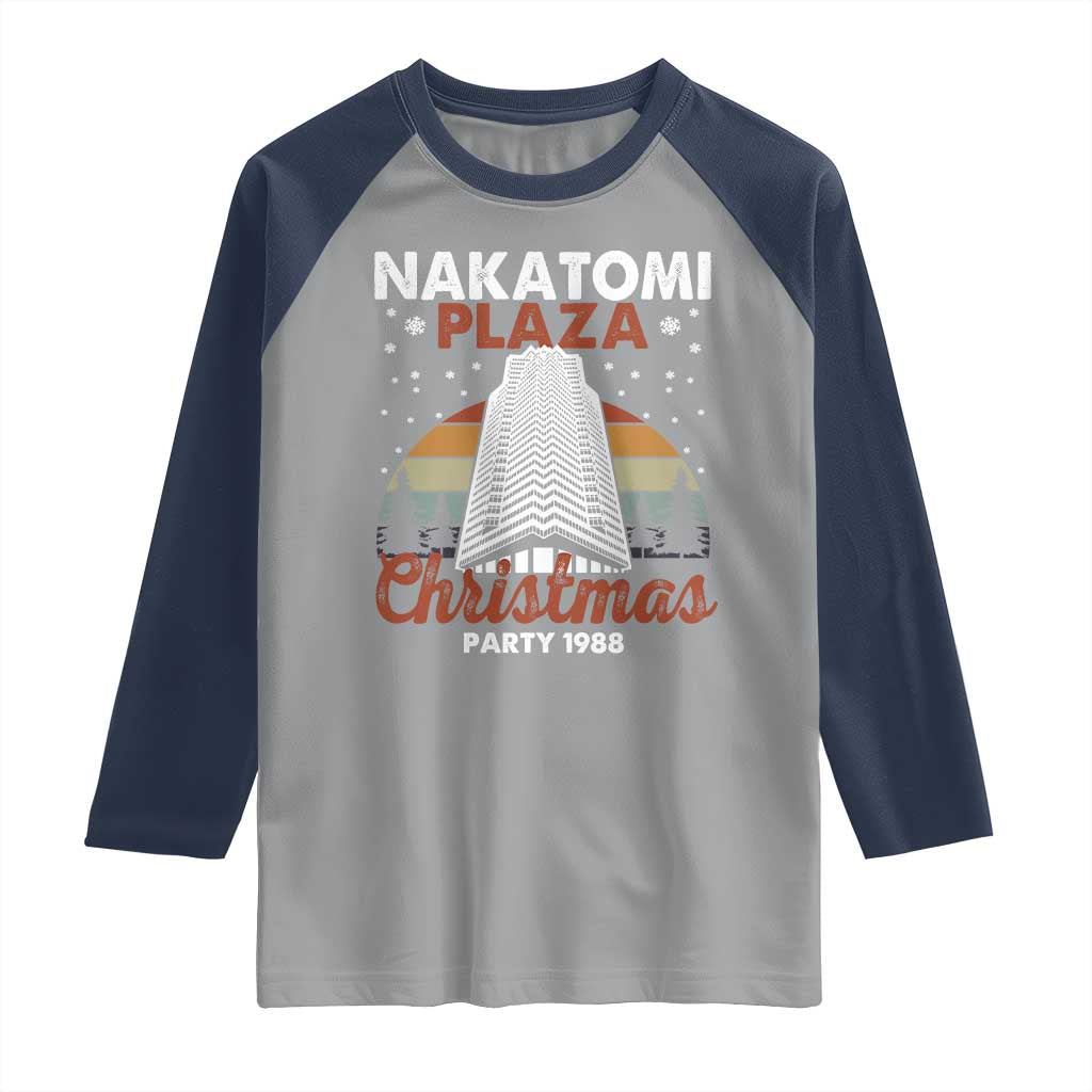 Nakatomi Plaza Christmas Party 1988 Raglan Shirt Xmas Gift