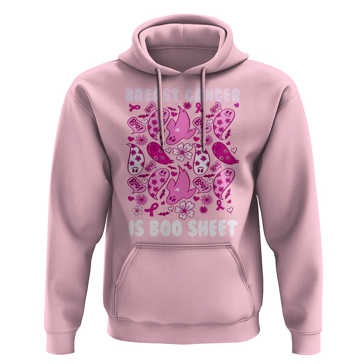In October We Wear Pink Hoodie Ghost Breast Cancer Is Boo Sheet