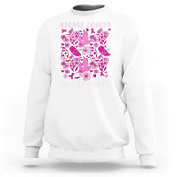 In October We Wear Pink Sweatshirt Ghost Breast Cancer Is Boo Sheet - Wonder Print Shop