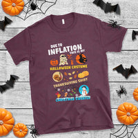 Happy Hallothanksmas T Shirt My Spooky Halloween Thanksgiving Ugly Christmas Costume - Wonder Print Shop