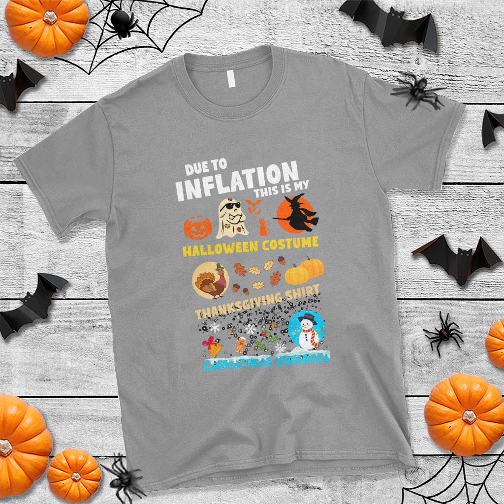 Happy Hallothanksmas T Shirt My Spooky Halloween Thanksgiving Ugly Christmas Costume - Wonder Print Shop