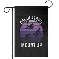 Funny Halloween Witch Garden Flag Regulators Mount Up Witchy Vibes - Wonder Print Shop
