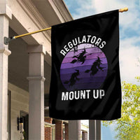 Funny Halloween Witch Garden Flag Regulators Mount Up Witchy Vibes - Wonder Print Shop