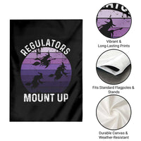 Funny Halloween Witch Garden Flag Regulators Mount Up Witchy Vibes - Wonder Print Shop