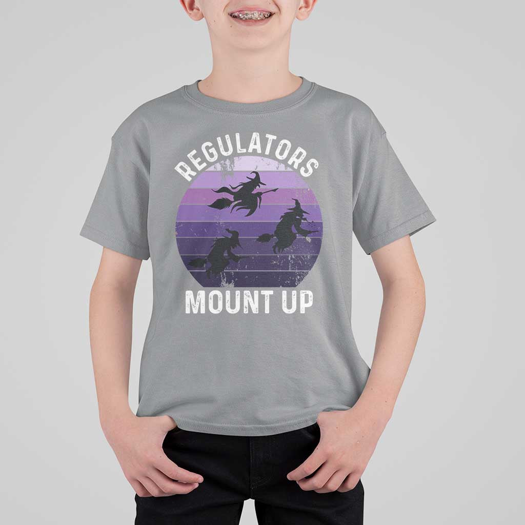 Funny Halloween Witch T Shirt For Kid Regulators Mount UpWitchy Vibes - Wonder Print Shop