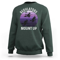 Funny Halloween Witch Sweatshirt Regulators Mount UpWitchy Vibes - Wonder Print Shop