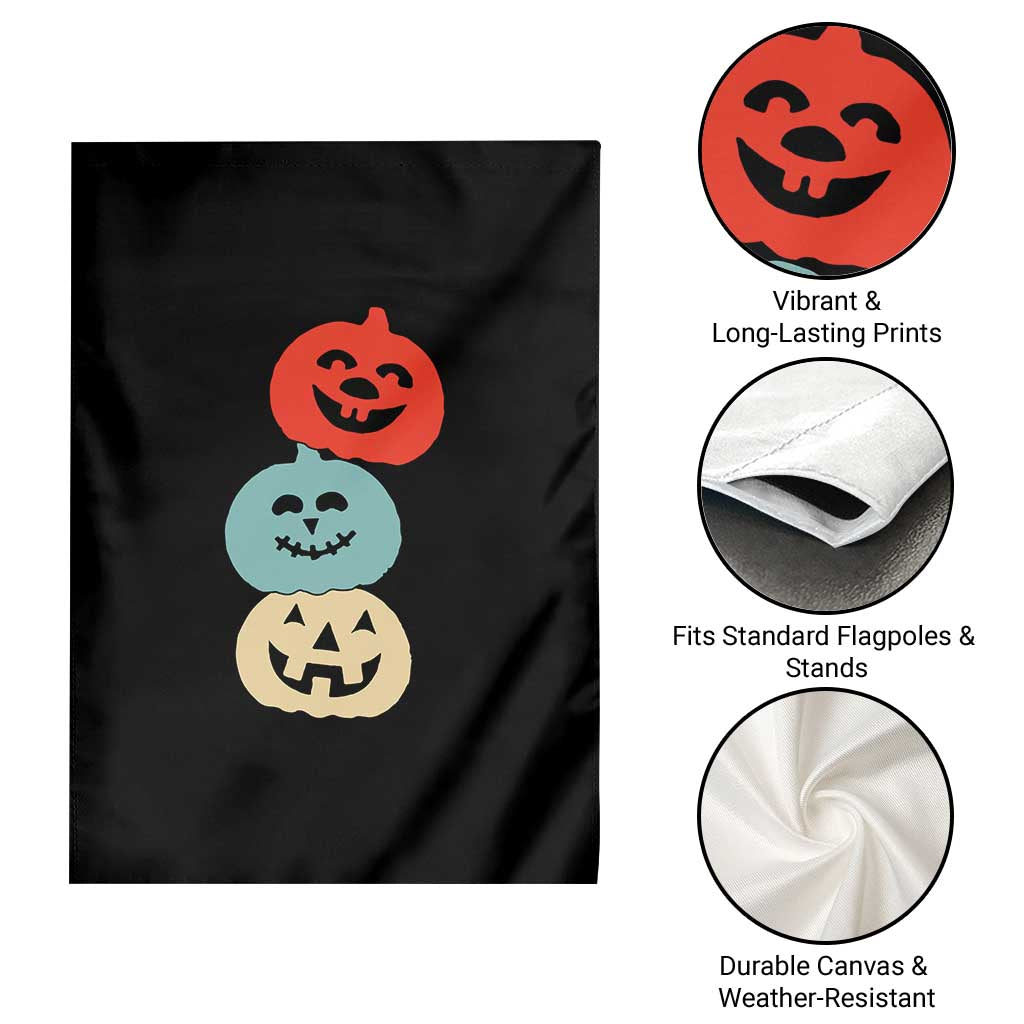 Vintage Halloween Pumpkin Funny Retro Gift Garden Flag Cute Spooky Season Clothing - Wonder Print Shop