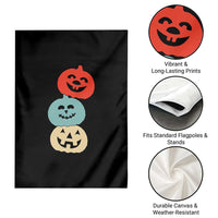 Vintage Halloween Pumpkin Funny Retro Gift Garden Flag Cute Spooky Season Clothing - Wonder Print Shop