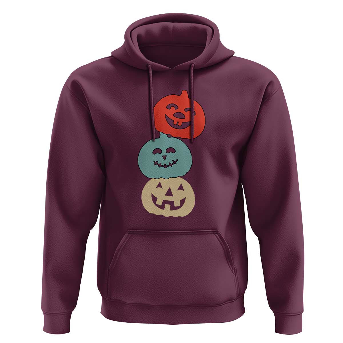 Vintage Halloween Pumpkin Funny Retro Gift Hoodie Cute Spooky Season Clothing
