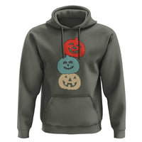 Vintage Halloween Pumpkin Funny Retro Gift Hoodie Cute Spooky Season Clothing
