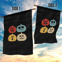 Retro Vintage Halloween Pumpkin Funny Gift Garden Flag - Wonder Print Shop