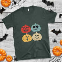 Retro Vintage Halloween Pumpkin Funny Gift T Shirt - Wonder Print Shop