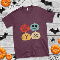Retro Vintage Halloween Pumpkin Funny Gift T Shirt - Wonder Print Shop