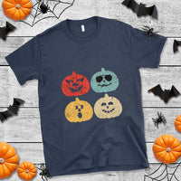 Retro Vintage Halloween Pumpkin Funny Gift T Shirt - Wonder Print Shop