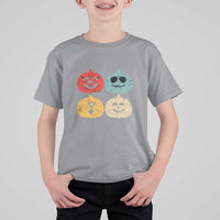 Retro Vintage Halloween Pumpkin Funny Gift T Shirt For Kid - Wonder Print Shop