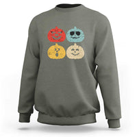 Retro Vintage Halloween Pumpkin Funny Gift Sweatshirt - Wonder Print Shop