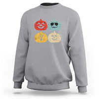 Retro Vintage Halloween Pumpkin Funny Gift Sweatshirt - Wonder Print Shop