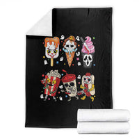 Horror Movie Summer Popsicle Halloween Ice Cream Summerween Throw Blanket - Wonder Print Shop