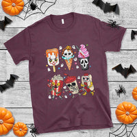 Horror Movie Summer Popsicle Halloween Ice Cream Summerween T Shirt - Wonder Print Shop