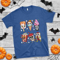 Horror Movie Summer Popsicle Halloween Ice Cream Summerween T Shirt - Wonder Print Shop