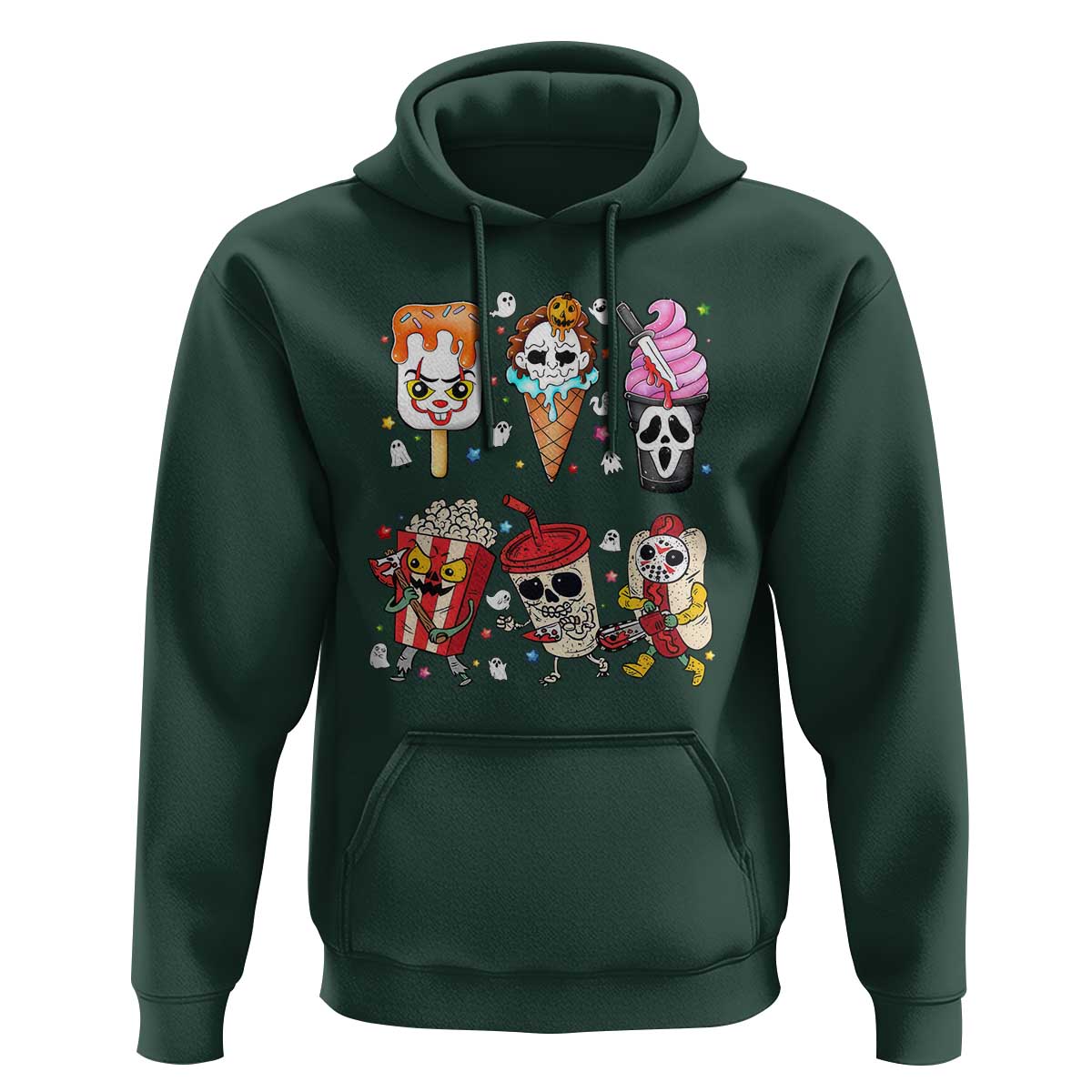 Horror Movie Summer Popsicle Halloween Ice Cream Summerween Hoodie