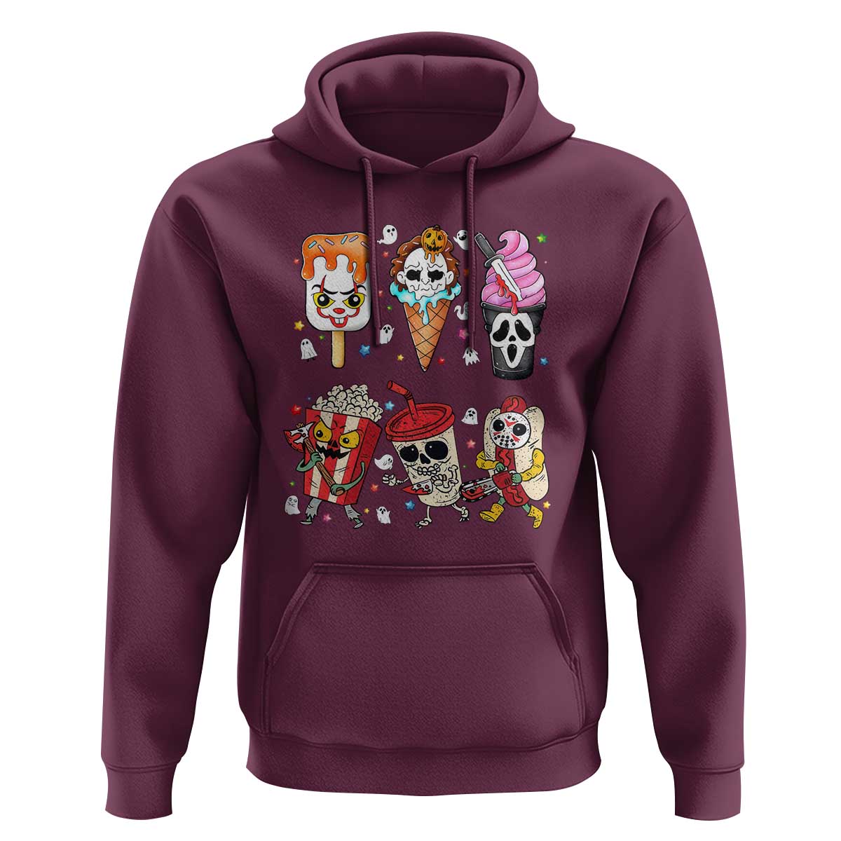 Horror Movie Summer Popsicle Halloween Ice Cream Summerween Hoodie