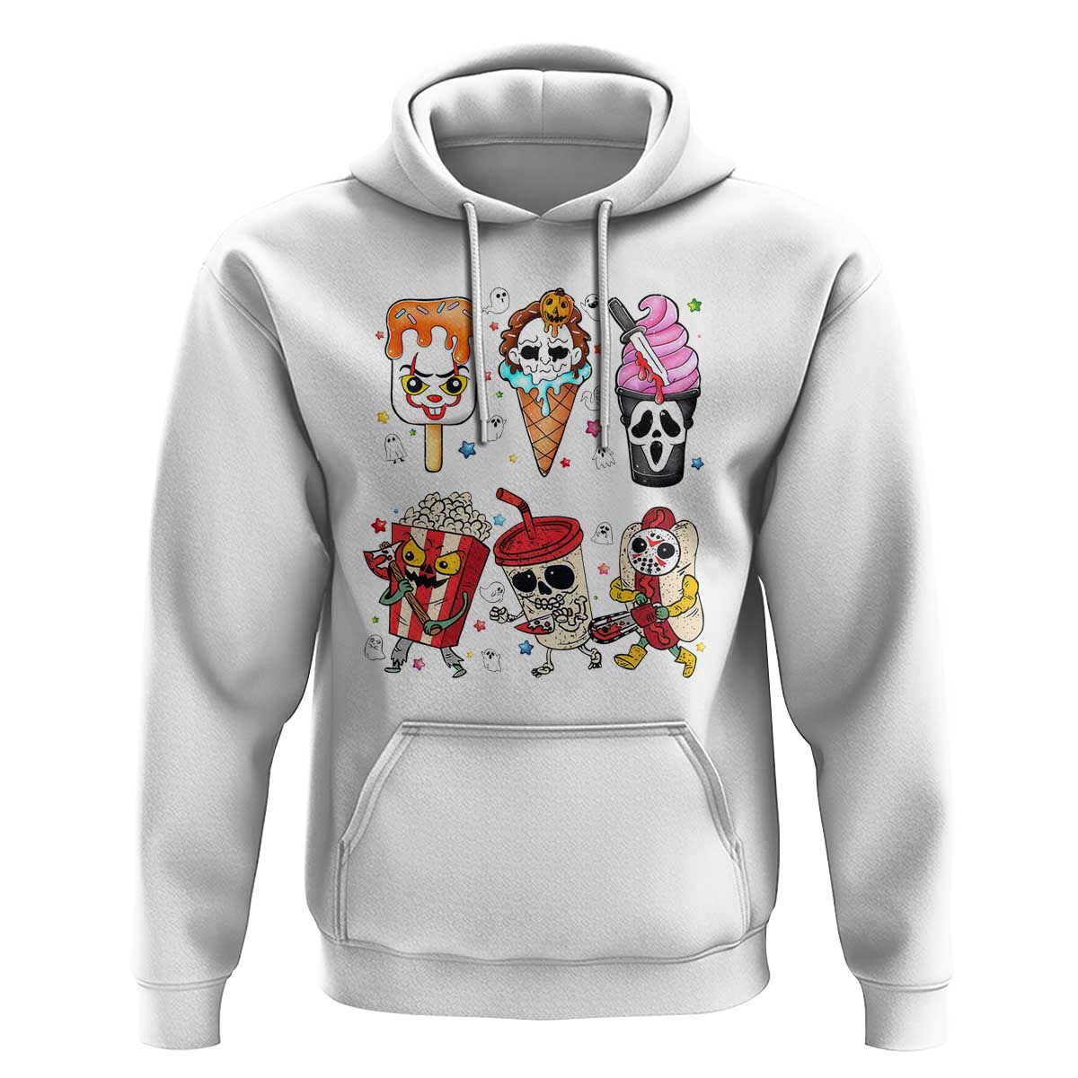 Horror Movie Summer Popsicle Halloween Ice Cream Summerween Hoodie