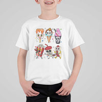 Horror Movie Summer Popsicle Halloween Ice Cream Summerween T Shirt For Kid - Wonder Print Shop
