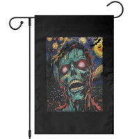 Horror Halloween Skull Garden Flag Van Gogh Starry Night - Wonder Print Shop
