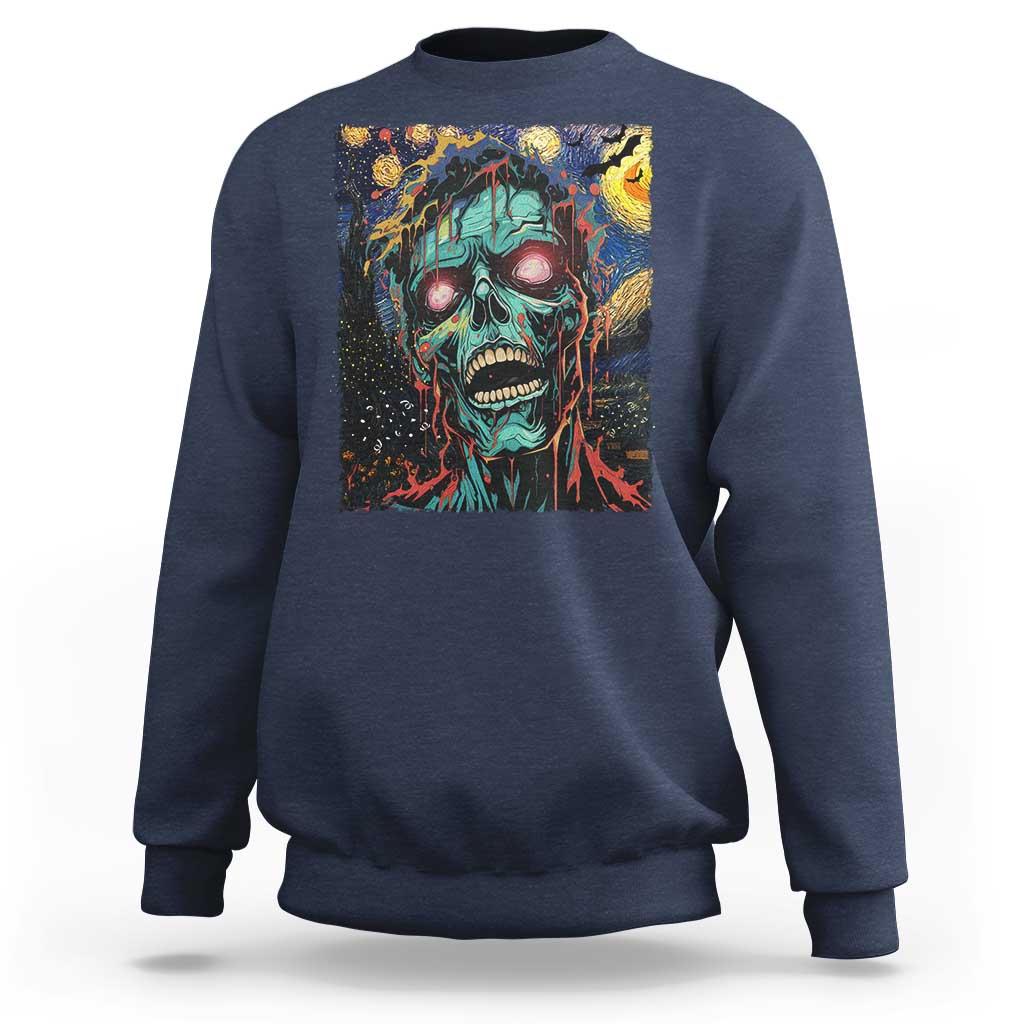 Horror Halloween Van Gogh Starry Night Sweatshirt - Wonder Print Shop