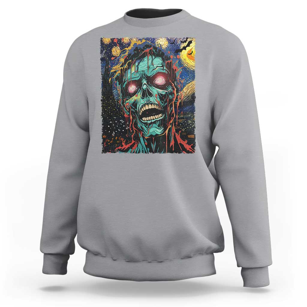 Horror Halloween Van Gogh Starry Night Sweatshirt - Wonder Print Shop