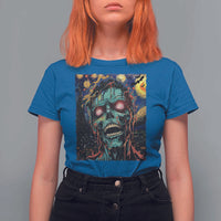 Horror Halloween Van Gogh Starry Night T Shirt For Women - Wonder Print Shop